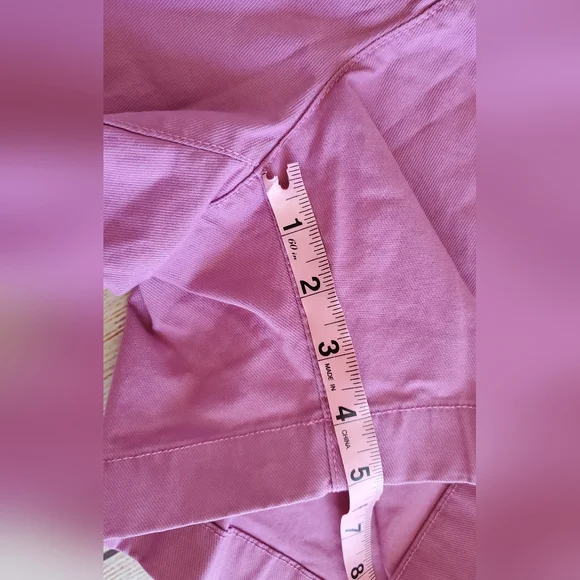 Gap high rise pleated khaki shorts pink size 6 for women - Picture 6 of 11